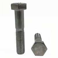 Deal M12-1.75 x 140 mm Hex Cap Screws, 316 Stainless Steel A4, Partial Thread, Coarse (UNC), DIN 931, Qty 10