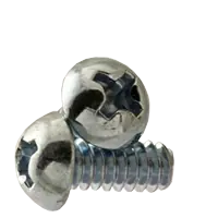 5/16"-18 x 3" Machine Screws, Phillips Round Head, Zinc Cr+3, Full Thread, Qty 100 Clearance