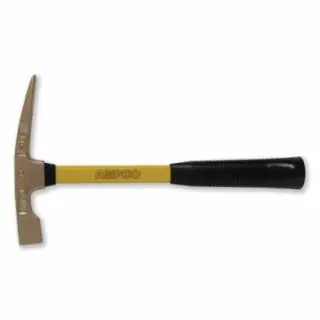 Ampco Safety Tools H-10FG 1.75 Lb. Bricklayers Hammer W/Fbg. Handle Hot Picks
