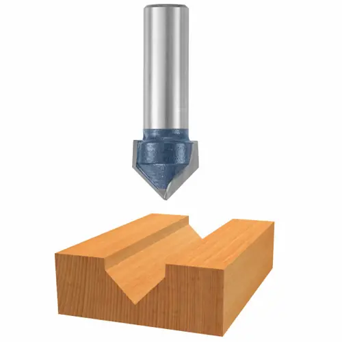 Bosch 84309M 90° x 1 In. Carbide Tipped V-Groove Bit Latest