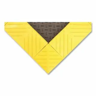 Final Sale Notrax 621S3060BY Mat621 Diamond Flex-Loksolid 30X60 Black/Yellow