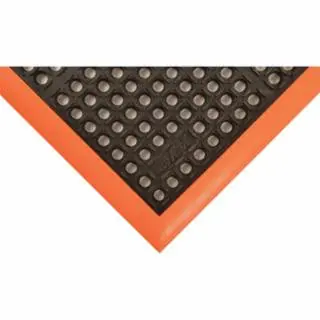 Notrax 549S4064OB Mat549 Safety Stance 4-Side 40X64 Black/Orange Genuine