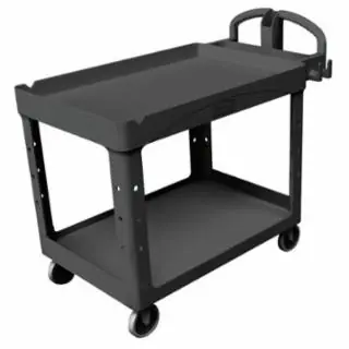 Time-Limited Rubbermaid Commercial FG454610BLA Hd Ergo Cart Lg Bla W/ Pneumatics