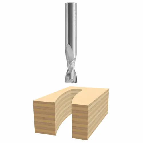 Hot Deal Bosch 85911M 1/4 In. x 1 In. Solid Carbide 2-Flute Upcut Spiral Bit