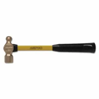 Ampco Safety Tools H-6FG 3 Lb. Ball Peen Hammerw/Fbg Handle Instant Buy