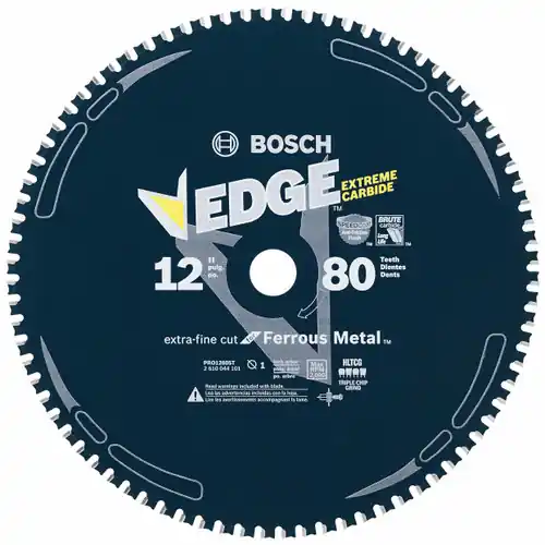 Bosch PRO1280ST 12 In. 80 Tooth Edge Circular Saw Blade for Ferrous Metal Cutting Instant Buy