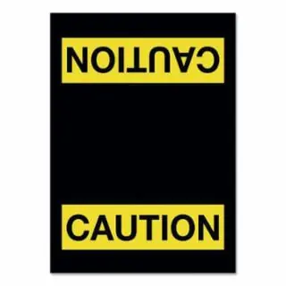 New Release Notrax 194SCA35BL 194 Caution Vertical 3X5Black