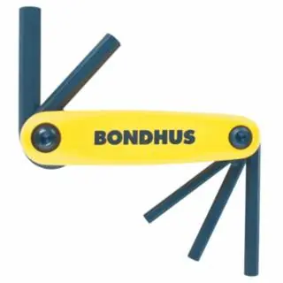 Bondhus 12585 3/16"-3/8" Gorilla Gripfold-Up Tool Set (1 SET) Fast Shipping