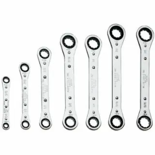 Markdown Klein Tools 68222 Ratcheting Box Wrench Set, 7-Piece