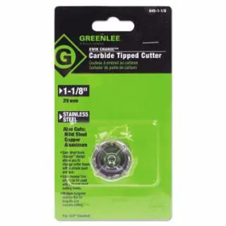 Greenlee 645-5/8 Carbide Cutter Qk Chng 5/8" Place Order