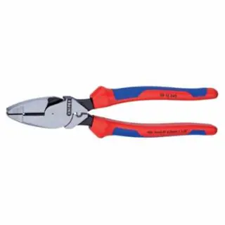 Knipex 09 12 240 SBA High Leverage Lineman‘s Pliers New England with Fish Tape Puller & Crimper, 9 1/2" Nominal Length Sale