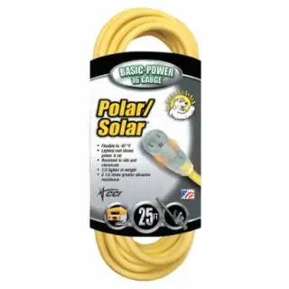 Trusted Brand Southwire 1287SW0002 16/3 25‘ Sjeow Polar/Solar Extension Cord