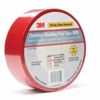 3M 7000049309 Poly Tape 5903 Red 48 mm X 54.8 M 7.5 Mil (24 RL) Get Yours