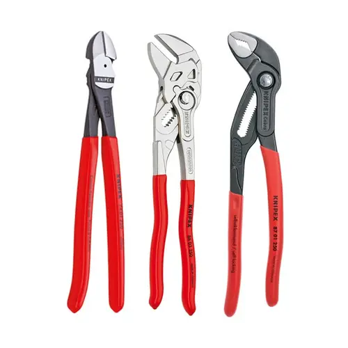 Luxury Knipex 9K 00 80 117 US 3 Pc 10" Pliers Set (87 01 250, 86 03 250, 74 01 250)
