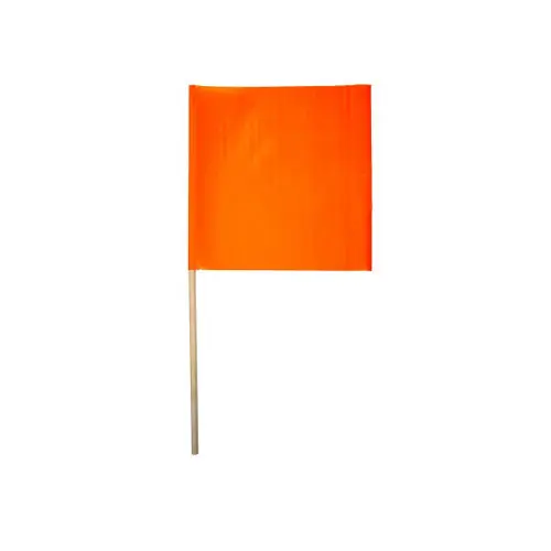 Cortina 03-229-3405 Orange Vinyl Flag 18" W/36" Dowel (50 EA) Order Now