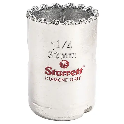 Clearance L.S. Starrett KD0114-N Diamond Grit Hole Saw 1-1/4" - 32 mm Diameter