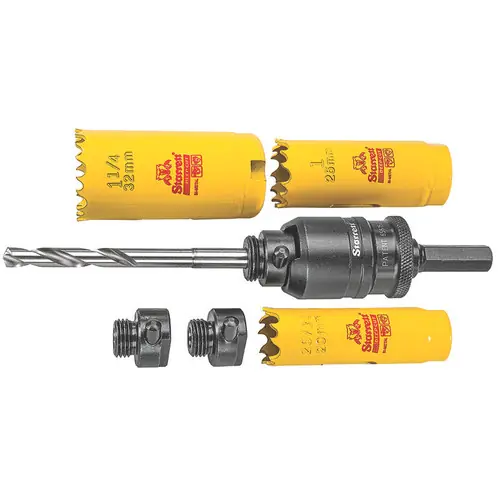 Buy Online L.S. Starrett A6-10 Kwikchngarbor Kit Deepcut Hole Saw Hex Shnk Chck