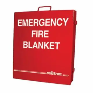 Get Yours Sellstrom S97457 Emer Fire Blanket W/ Metal Storage Cab 1 000F