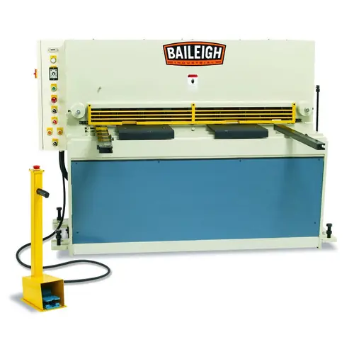BAILEIGH BA9-1007122 Sh-5210-Hd; 220V 3Phase Heavy Duty Hydraulic Shear. 52 in Length 10 Gauge Mild Steel Capacity Clearance