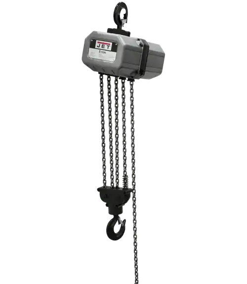 Affordable JET JT9-511000 5SS-1C-10, 5 Ton, 1Ph, 10‘ Lift, 115/230V, Prewired 230V