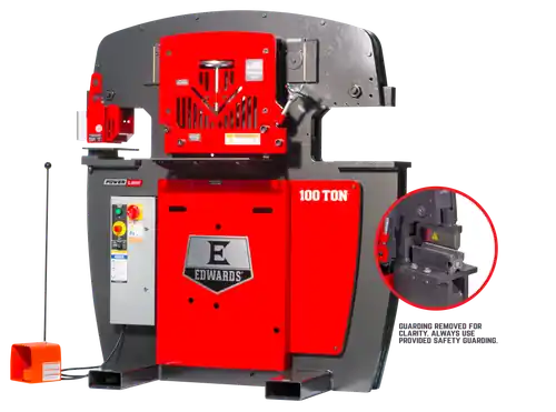 EDWARDS ED9-10231522 100 Ton Ironworker 1 Phase, 230 Volt, Powerlink, 10" Brake Budget
