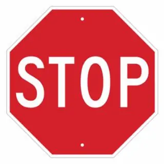 Brady 113280 18X18 Wht/Red Traffic Sign Hip Limited Time
