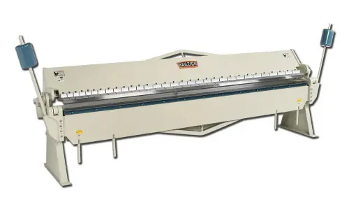 Fresh Stock BAILEIGH BA9-1000381 Bb-14418; Heavy Duty Manually Operated Box And Pan (Finger) Brake, 12‘ Length, 18 Gauge Mild Steel Capacity