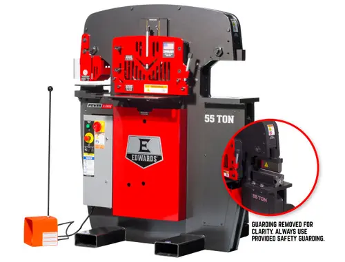 EDWARDS ED9-55203522 55 Ton Ironworker 3 Phase, 208 Volt, Powerlink,10" Brake Popular
