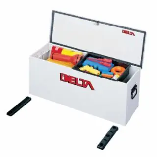 Grab Now Crescent Jobox 810000 2.2Cu.Ft. Delta Steel Hopper W/Baseplate