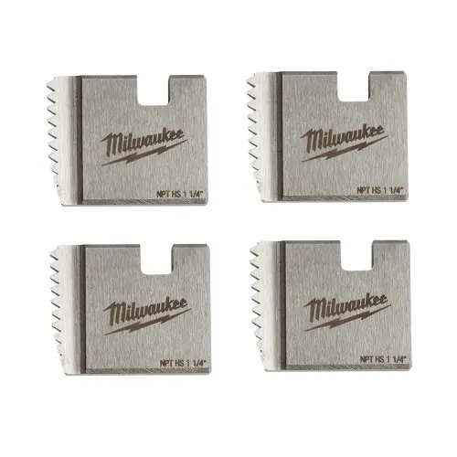 Next Day Delivery Milwaukee Tool 48-36-1110 1-1/4" High Speed NPT Portable Pipe Threading Dies