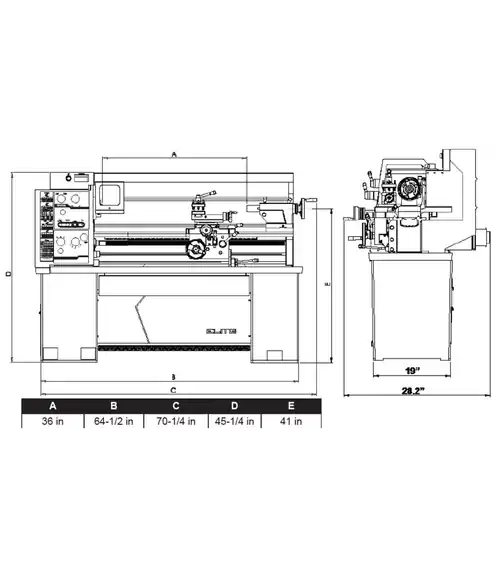 JET JT9-892462 E-1440VS With ACU-RITE 303 DRO With Taper Attachment Express Delivery