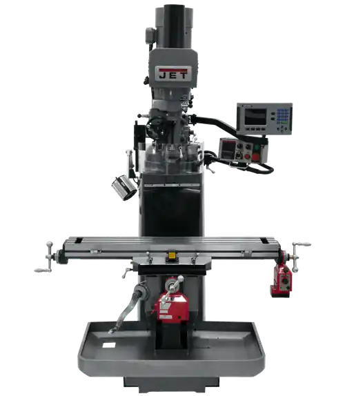 JET JT9-690528 JTM-949EVS Mill With 3-Axis Acu-Rite 203 DRO (Knee) With X and Y-Axis Powerfeeds and Air Powered Dr Hot Deal