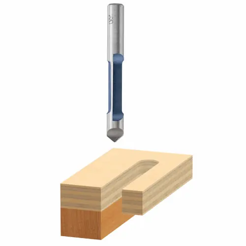 Bosch 85246 1/2 In. x 1-3/16 In. Carbide Tipped 1-Flute Pilot Panel Straight Bit Shop Now