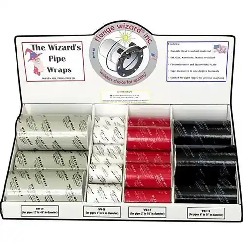 Flange Wizard FWI-WD1 Pipe Wrap Display W/ Wizard Wraps Price Cut