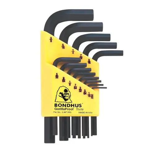 Bondhus 12237 Set 13 Hex L-Wrench Short .050-3/8" (1 ST) Don't Miss Out