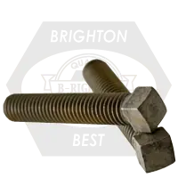 1 1/8"-7 x 12" Square Head Set Screws, Cup Point, Plain Finish, Coarse (UNC), Case Hardened, Qty 1 Free Returns