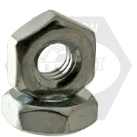 3/8"-24 x 5/8" x 1/4" Hex Machine Screw Nuts, Zinc Cr+3, Low Carbon Steel, Qty 100 Discount