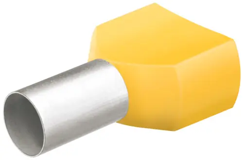 Final Sale Knipex 97 99 376 10 AWG (6.0 mm²) Twin Wire End Ferrule With Collar, N/A Nominal Length