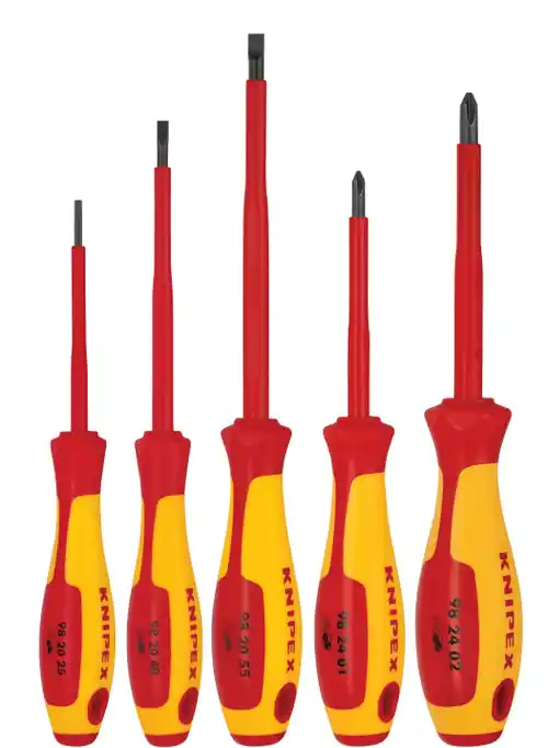 Hot Deal Knipex 9K 98 98 32 US 5 Pc Screwdriver Set, 1000V Insulated