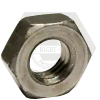 12-24 x 7/16" x 5/32" Hex Machine Screw Nuts, Plain Finish, Low Carbon Steel, Qty 100 Instant Buy