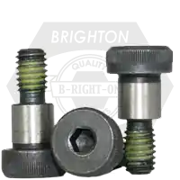 Certified 3/4"-5/8-11 x 3 1/2" Socket Shoulder Screws, Nylon-Patch Thermal Black Oxide, Coarse (UNC), Alloy Steel, Qty 20