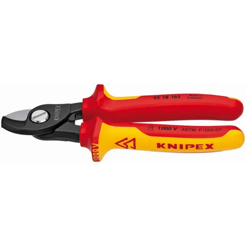 Grab Now Knipex 95 18 165 SBA Cable Shears-1000V Insulated, 6 1/2" Nominal Length