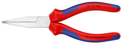 Sale Knipex 30 15 160 Long Nose Pliers-Flat Tips, 6 1/4" Nominal Length