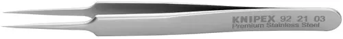 Seasonal Sale Knipex 92 21 03 Premium Stainless Steel Gripping Tweezers-Needle-Point Tips, 4 1/2" Nominal Length