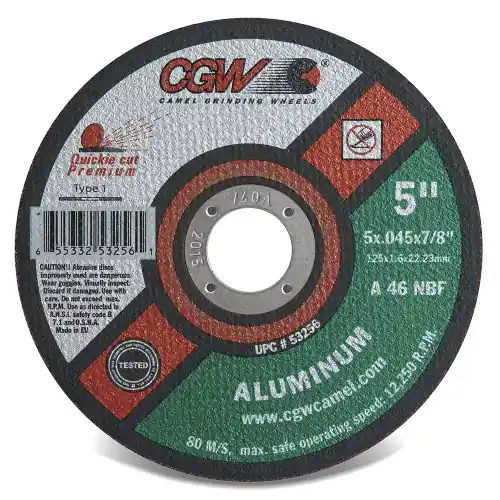 Price Cut CGW Abrasives 70115 6 x .045 x 7/8 T27 A46Nbf Quickie Resin Cut Whls Thin, 25 Pack