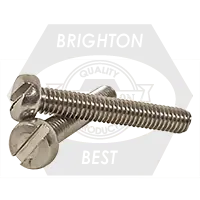 Time-Limited M6-1.00 x 60 mm Machine Screws, Slotted Cheese Head, 18-8 Stainless Steel A2, Full Thread, DIN 84, Qty 100
