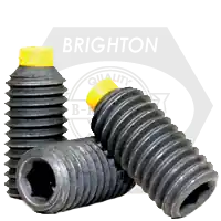Holiday Sale 3/8"-16 x 1" Socket Set Screws, Nylon-Tip, Black Oxide, Coarse (UNC), Alloy Steel, Qty 100