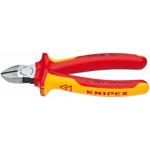 Secure Checkout Knipex 70 08 160 SBA Diagonal Cutters-1000V Insulated, 6 1/4" Nominal Length