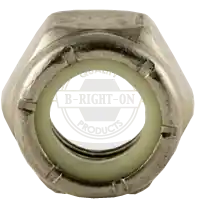 Low Price 5-40 Nylon Insert Lock Nuts, NTM (Thin), 316 Stainless Steel, Coarse (UNC), Qty 100