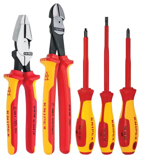 Place Order Knipex 9K 98 98 22 US 5 Pc Pliers/Screwdriver Tool Set, 1000V Insulated